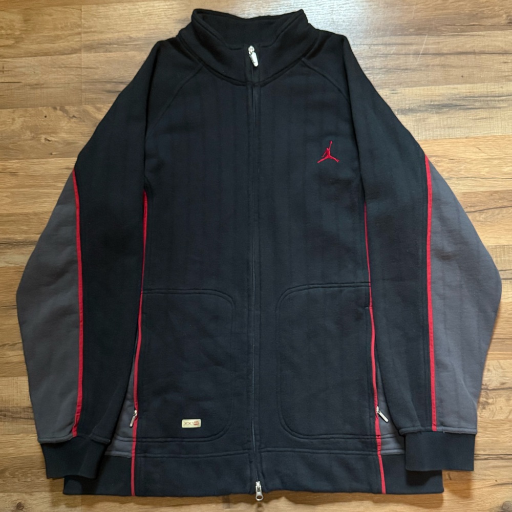 Y2K Jordan Pin Stripe Zip Up Sweatshirt
